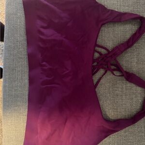 lululemon athletica Deep Purple Strappy Sports Bra